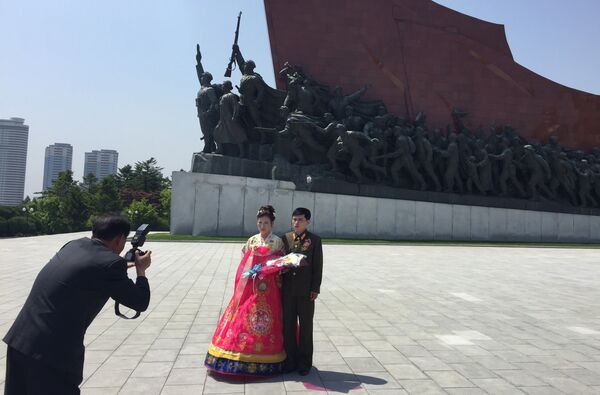 近來舉辦婚禮的文化也越來越流行。 - 俄羅斯衛星通訊社