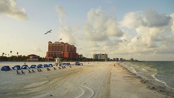 Пляж Clearwater во Флориде, США - 俄羅斯衛星通訊社