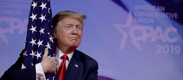 Президент США Дональд Трамп на Конференции консервативных политических действий - 俄羅斯衛星通訊社