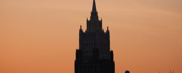 Высотное здание министерства иностранных дел РФ. - 俄罗斯卫星通讯社