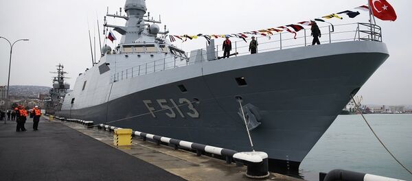 土耳其海軍軍艦在軍演框架內停靠俄新羅西斯克港 - 俄羅斯衛星通訊社
