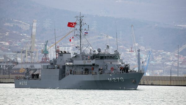 Прибытие отряда боевых кораблей ВМС Турции в порт Новороссийска - 俄罗斯卫星通讯社