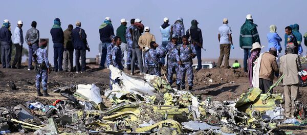 На месте крушения самолета в Эфиопии - 俄罗斯卫星通讯社