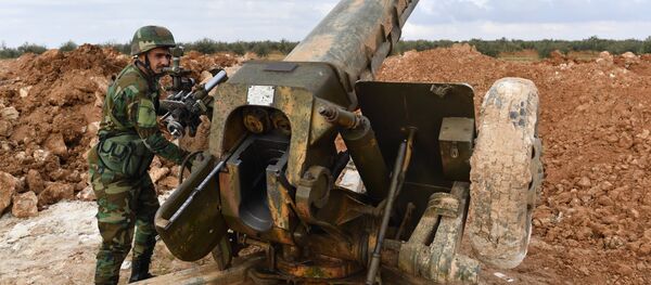 阿勒頗北部地區發現武裝分子地下基地 阿勒頗北部地區發現武裝分子地下基地 - 俄羅斯衛星通訊社