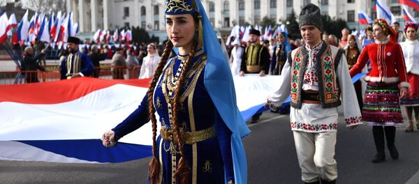 Празднование 5-й годовщины присоединения Крыма к России - 俄罗斯卫星通讯社