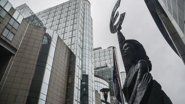 Здание Европейского парламента в Брюсселе. - 俄罗斯卫星通讯社