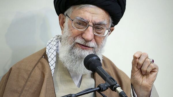Верховный лидер Ирана аятолла Али Хаменеи  - 俄罗斯卫星通讯社