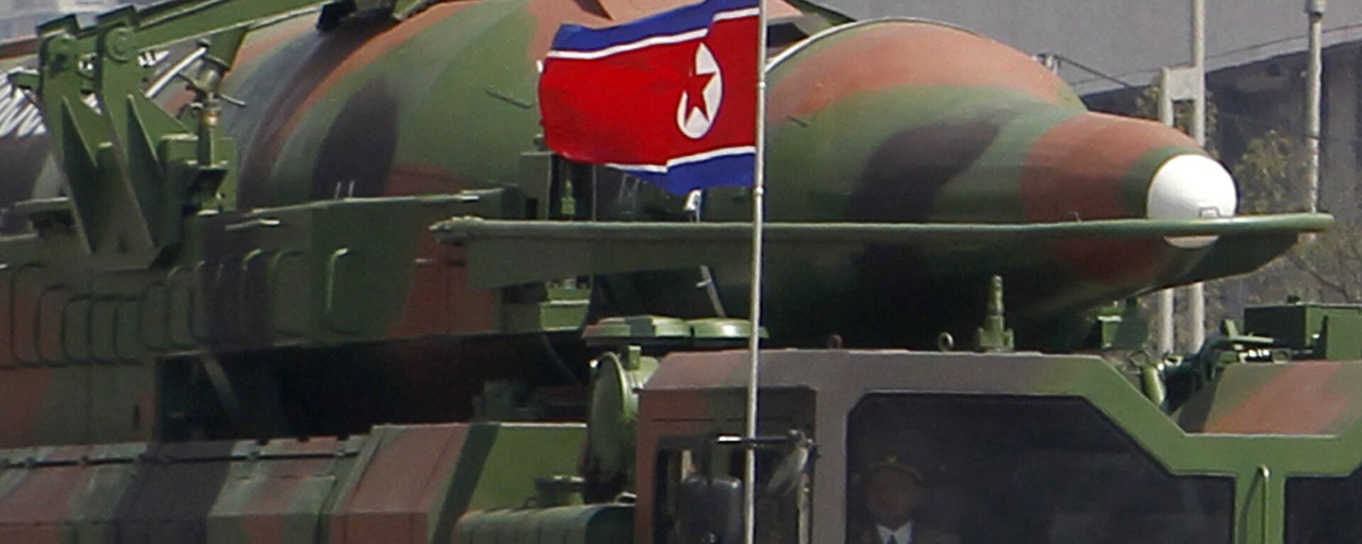 File photo, what appears to be a new missile is carried during a mass military parade at the Kim Il Sung Square in Pyongyang, North Korea, to celebrate the 100th anniversary of the country's founding father Kim Il Sung.  - 俄羅斯衛星通訊社, 1920, 13.06.2021