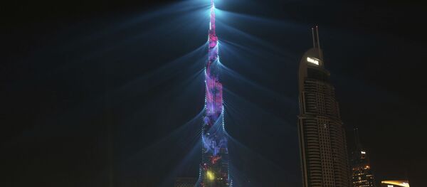 阿聯酋摩天大樓打燈感謝新西蘭總理  - 俄羅斯衛星通訊社