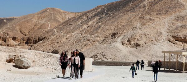 Туристы около гробницы фараона Тутанхамона в Луксоре, Египет - 俄羅斯衛星通訊社
