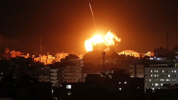 Ракетная атака Израиля на Сектор Газа - 俄罗斯卫星通讯社