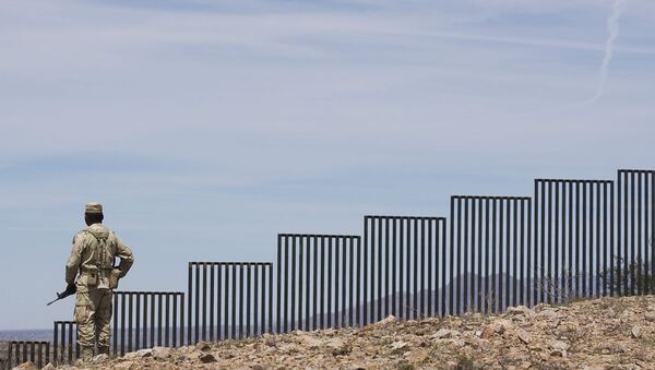 Стена на границе Мексики и США.  - 俄罗斯卫星通讯社