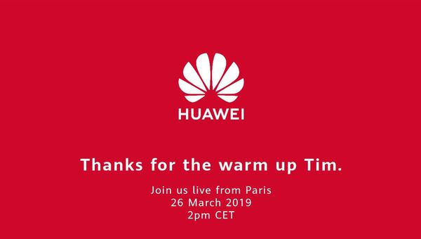 华为公司感谢蒂姆∙库克前一天对主要的活动进行了预热 华为公司感谢蒂姆∙库克前一天对主要的活动进行了预热 - 俄罗斯卫星通讯社