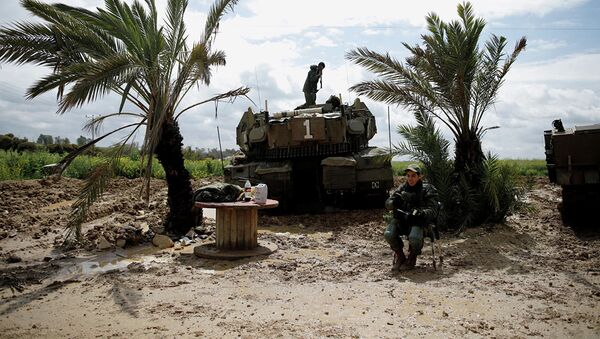 Израильские военные у границы с сектором Газа. 25 марта 2019 - 俄罗斯卫星通讯社