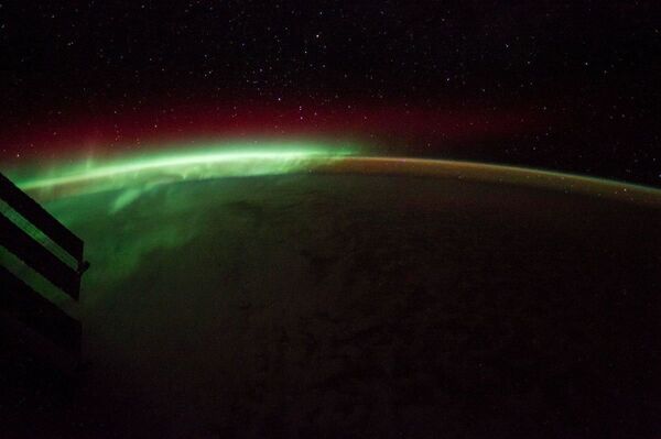 從國際空間站拍攝的極光照片 - 俄羅斯衛星通訊社