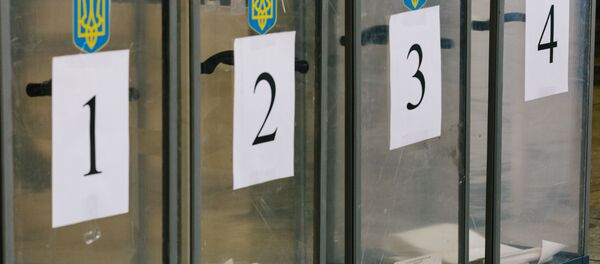 Урны для голосования на выборах президента Украины - 俄罗斯卫星通讯社