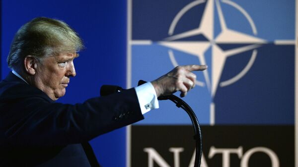 Президент США Дональд Трамп на саммите НАТО - 俄羅斯衛星通訊社