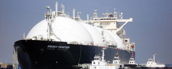 Танкер для транспортировки сжиженного природного газа. Архивное фото Танкер для транспортировки сжиженного природного газа. Архивное фото - 俄罗斯卫星通讯社