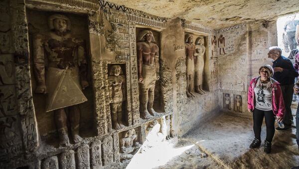 Недавно обнаруженная гробница в некрополе Саккара в Египте - 俄羅斯衛星通訊社
