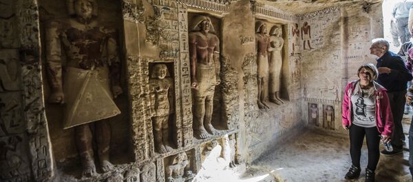 Недавно обнаруженная гробница в некрополе Саккара в Египте - 俄罗斯卫星通讯社