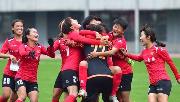 中國女足在友誼賽上大敗俄羅斯女足 - 俄羅斯衛星通訊社