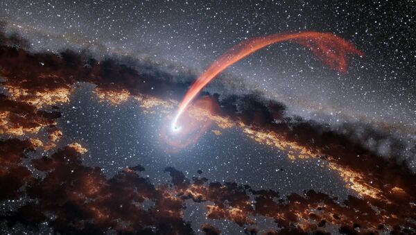 Черная дыра поглощает звезду - 俄羅斯衛星通訊社