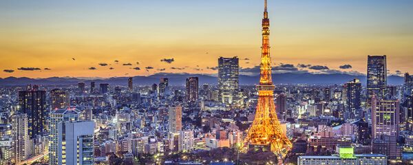 Вид ночного Токио в раойне Минато - 俄羅斯衛星通訊社