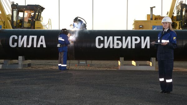 俄将于8月开始为通往中国的“西伯利亚力量” 管线开采天然气 - 俄罗斯卫星通讯社