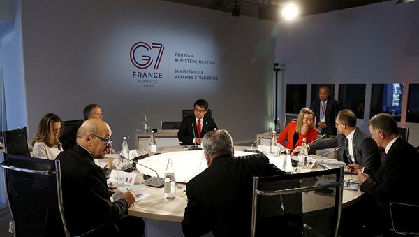 Foreign ministers from the G7 nations have arrived in the northern French - 俄罗斯卫星通讯社