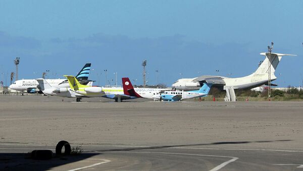 Самолеты в аэропорту Триполи, Ливия. 8 апреля 2019 - 俄羅斯衛星通訊社
