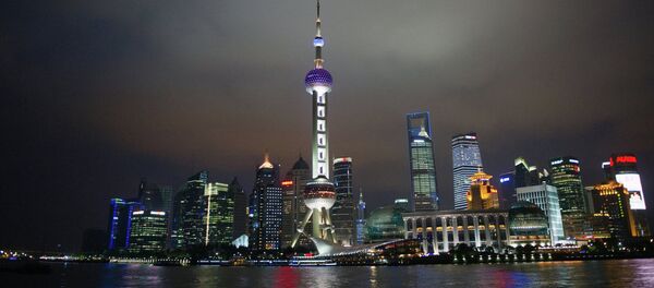 Ночной Шанхай. - 俄罗斯卫星通讯社