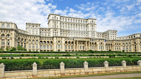 Дворец Парламента в Бухаресте, Румыния - 俄羅斯衛星通訊社