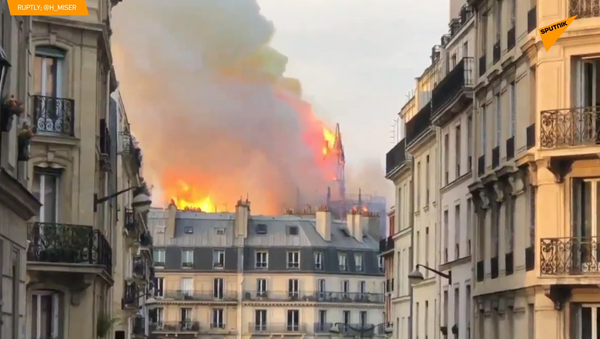 巴黎圣母院突发大火 - 俄罗斯卫星通讯社