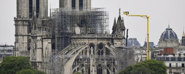 Последствия пожара в соборе Парижской Богоматери - 俄罗斯卫星通讯社