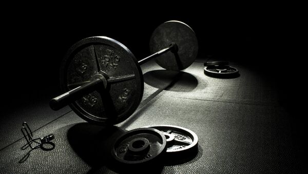 Штанга в спортзале - 俄羅斯衛星通訊社