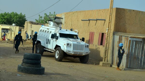 Автомобиль миссии ООН по стабилизации в Мали MINUSMA - 俄罗斯卫星通讯社
