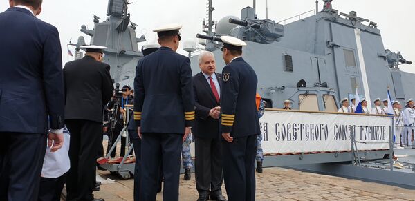 俄海军舰队抵达中国青岛参加阅兵式 - 俄罗斯卫星通讯社