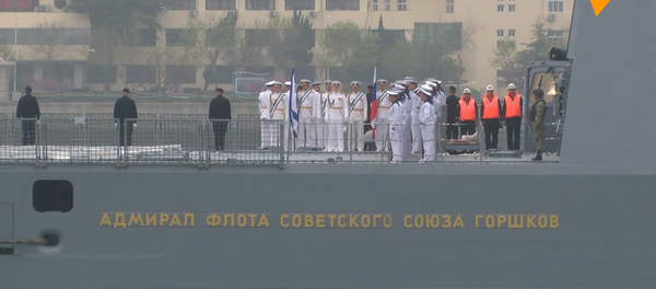 俄海军舰队抵达青岛参加阅兵式 - 俄罗斯卫星通讯社