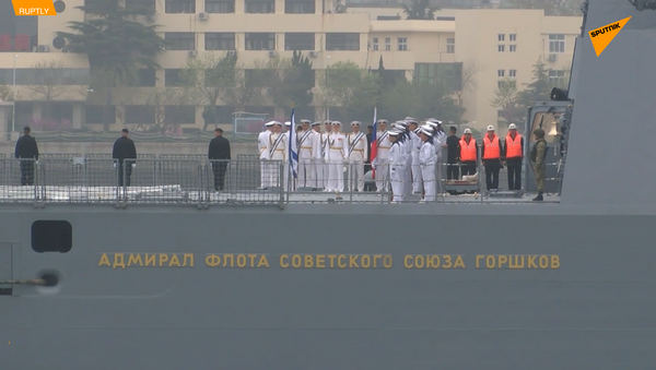 俄海軍艦隊抵達青島參加閱兵式 - 俄羅斯衛星通訊社