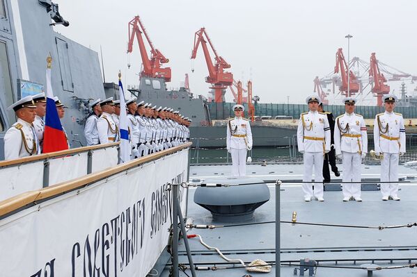 俄海軍艦艇抵達中國 - 俄羅斯衛星通訊社