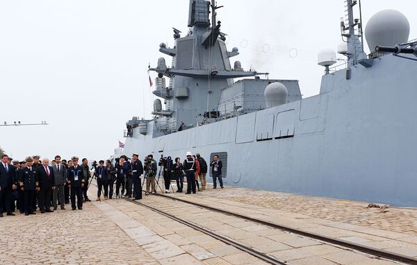 俄海军舰艇抵达中国 - 俄罗斯卫星通讯社
