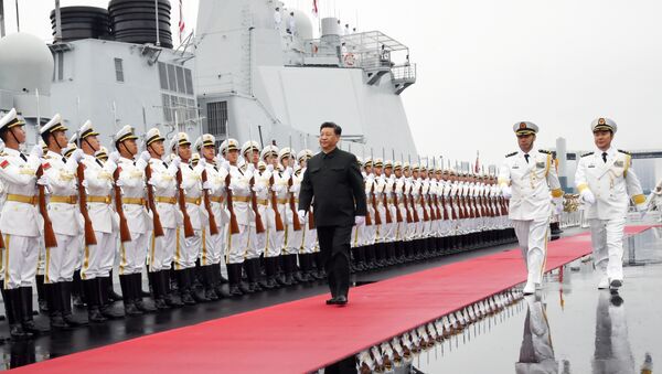 中國舉行海軍成立70週年海上閱兵活動 習近平檢閱中外艦艇編隊 - 俄羅斯衛星通訊社