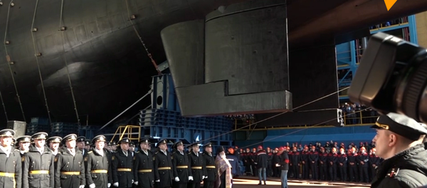 “别尔哥罗德”核潜艇下水 - 俄罗斯卫星通讯社