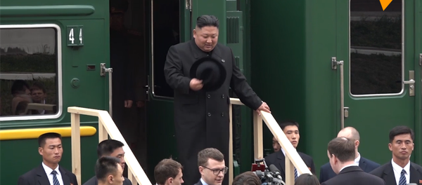 金正恩抵達俄羅斯 - 俄羅斯衛星通訊社