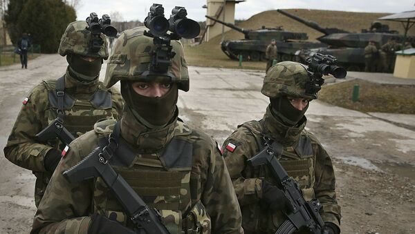 Польские военные на учениях НАТО в окрестностях Варшавы - 俄羅斯衛星通訊社