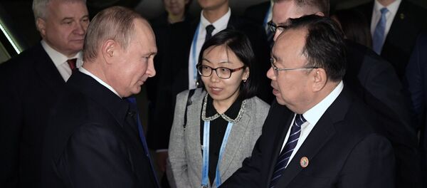 俄罗斯总统普京抵达中国北京 - 俄罗斯卫星通讯社