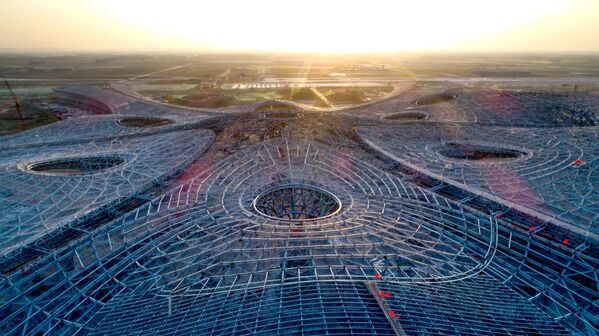 在建的北京大興國際機場 - 俄羅斯衛星通訊社