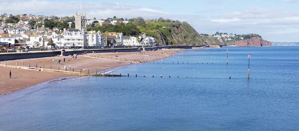 Teignmouth beach - 俄罗斯卫星通讯社