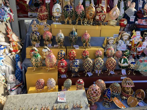 红场上售卖复活节彩蛋装饰品 - 俄罗斯卫星通讯社