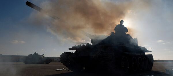 Члены Ливийской национальной армии, которой командует Халифа Хафтар, в Бенгази, Ливия - 俄罗斯卫星通讯社